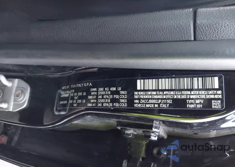 2018 Jeep Renegade Latitude 4X4 from USA, damaged, VIN ZACCJBBB2JPJ11162